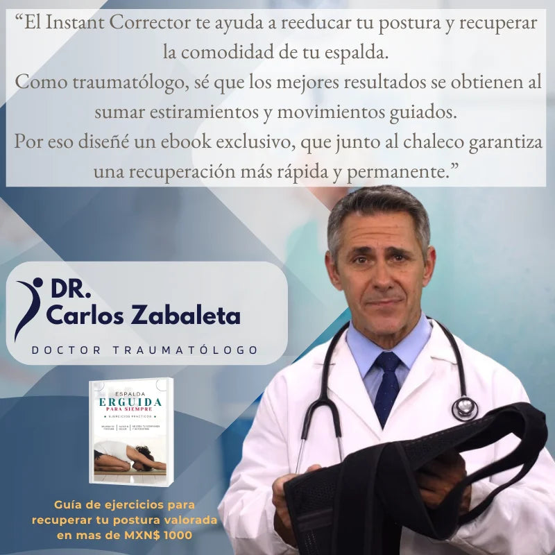 Mejora tu postura al instante. La solución definitiva para una espalda recta y saludable.