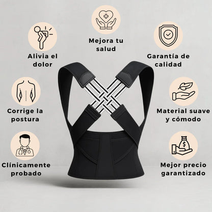 Mejora tu postura al instante. La solución definitiva para una espalda recta y saludable.
